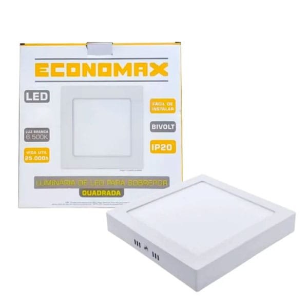 Plafon Led 18W Sobrepor Economax